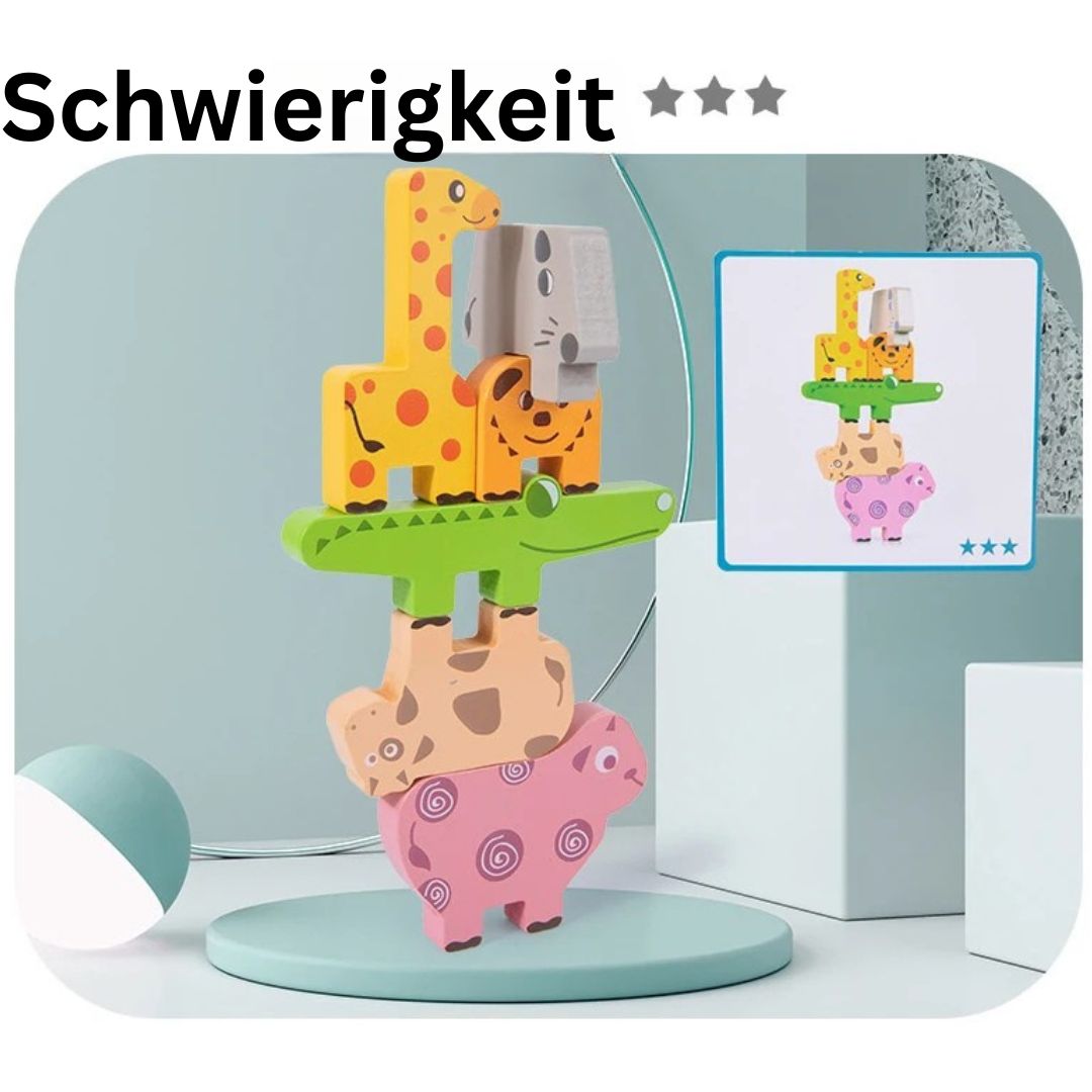 TierBalance – Stapelspiel mit wackeligen Tieren