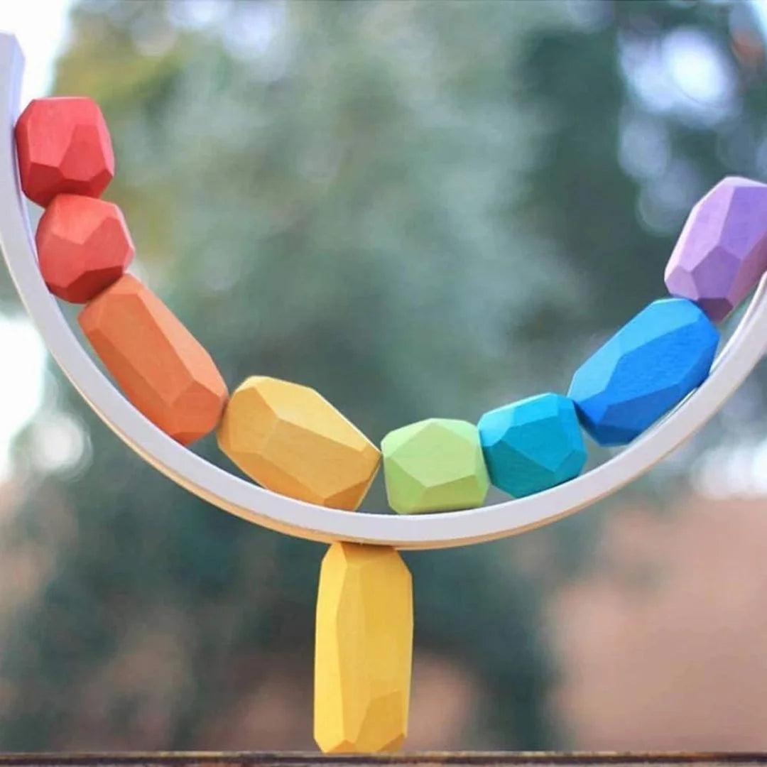 Montessori Holz Balanciersteine für Kinder