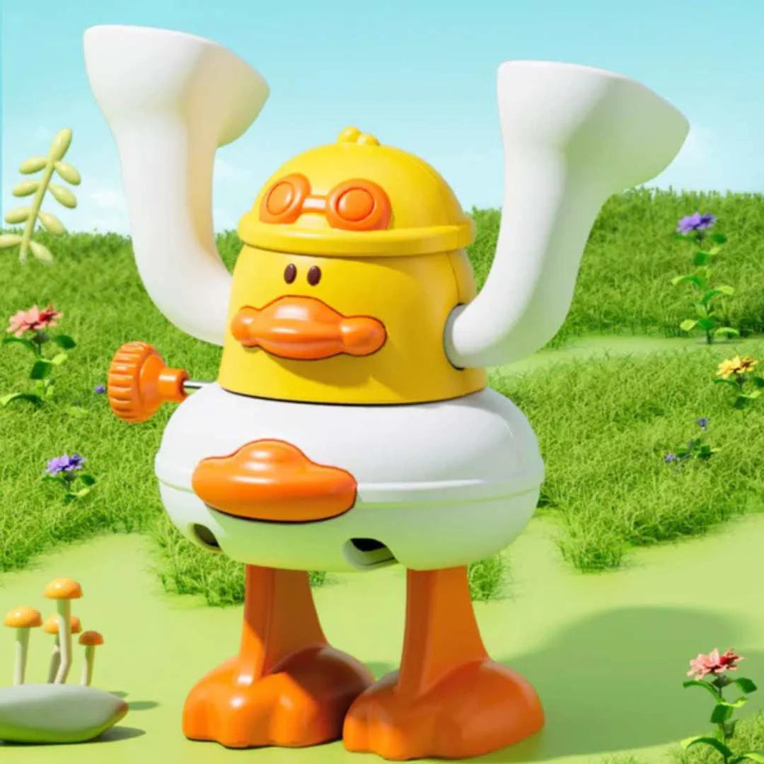 Aufziehbare Purzelbaum Ente