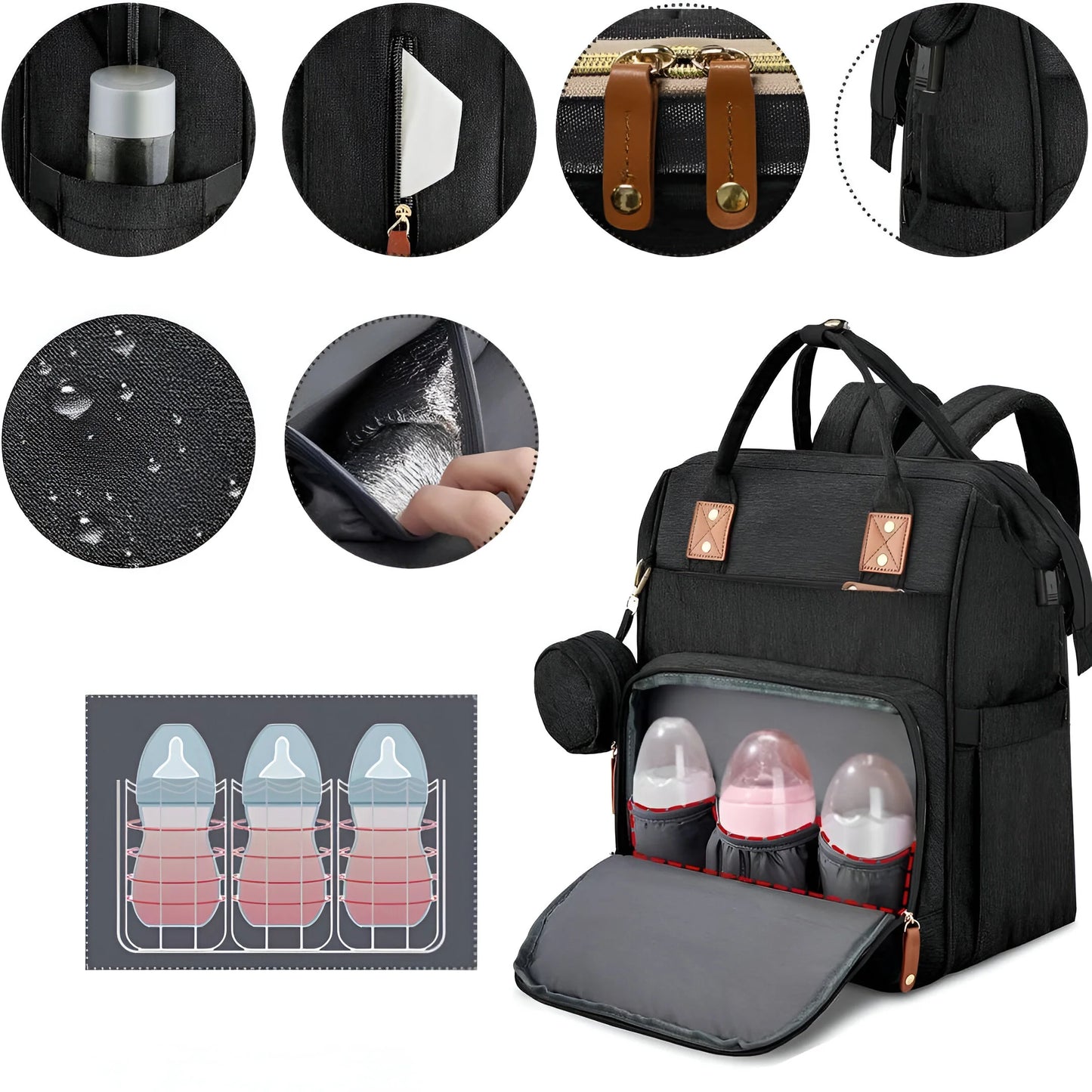 WickelBuddy - Babyrucksack mit integriertem Bett
