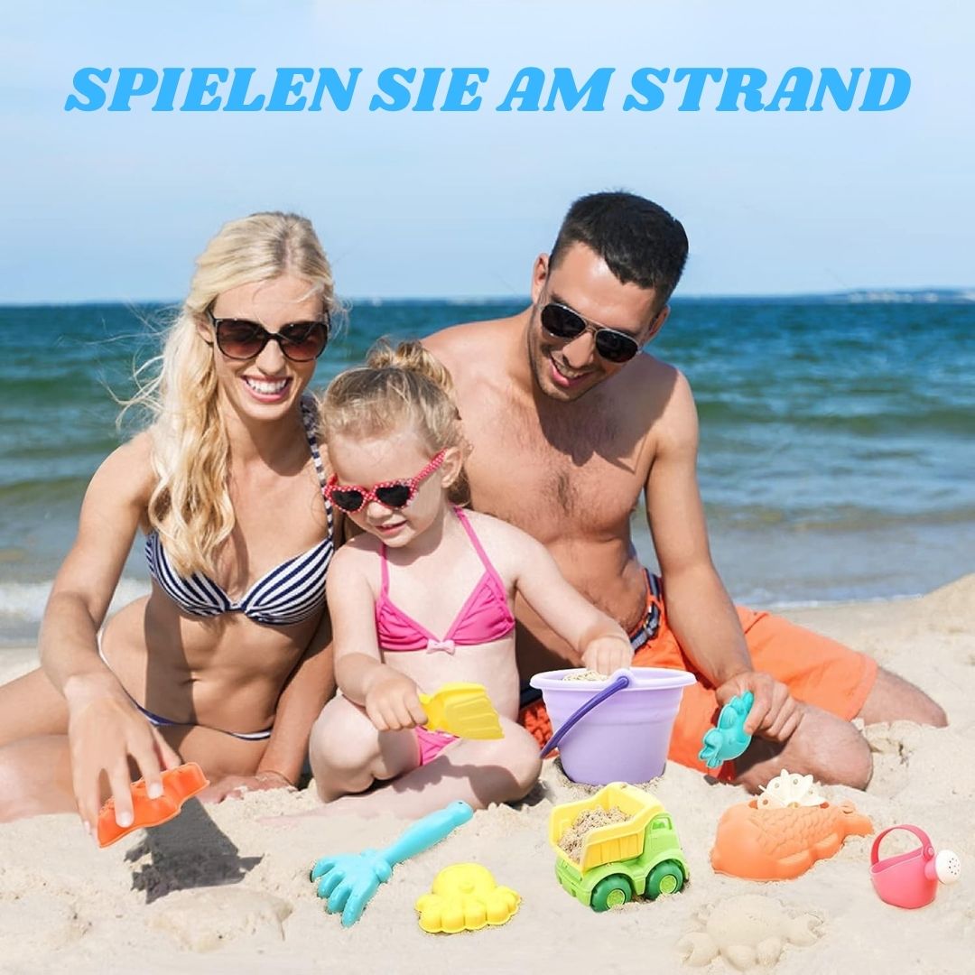 SandSpaß Deluxe - Sandspielset für kleine Baumeister