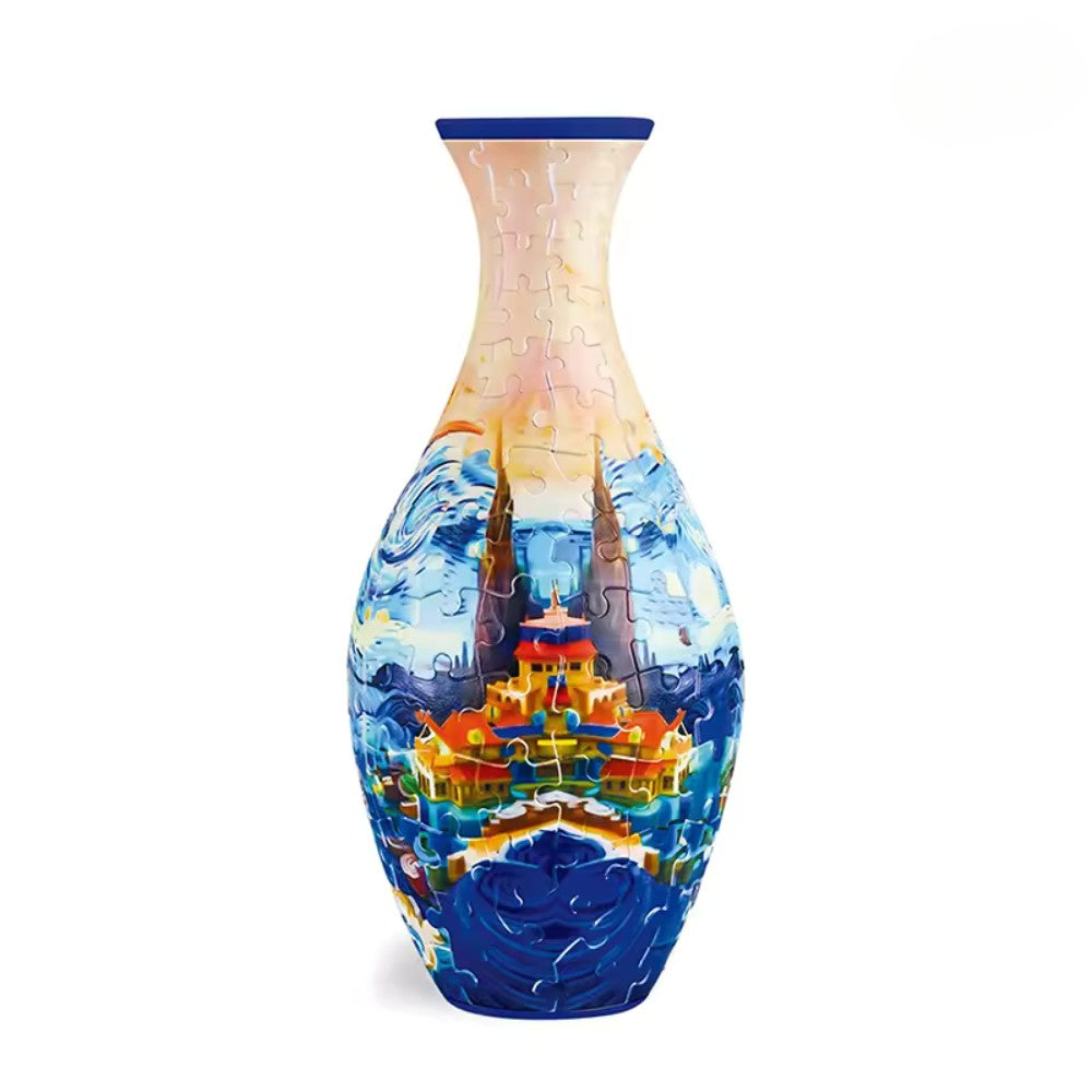 3D Puzzle Vase für echte Blumen