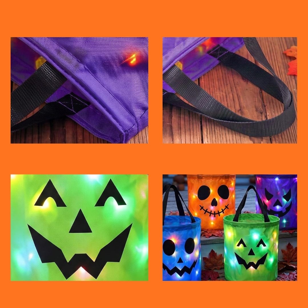 LeuchtTüte - Halloween Süßigkeitentasche mit LED