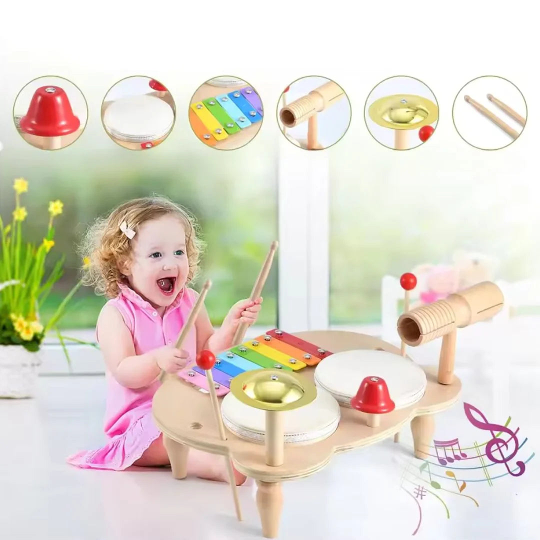 Montessori Schlagzeug aus Holz