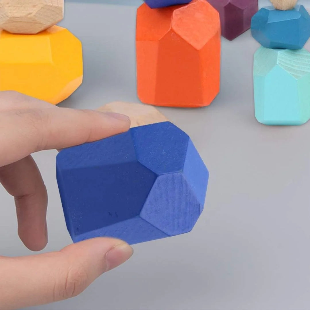 Montessori Holz Balanciersteine für Kinder