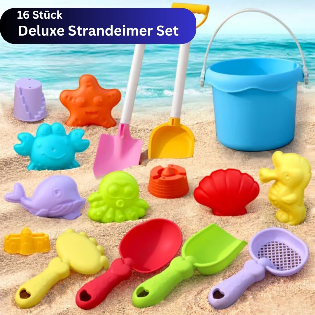 SandSpaß Deluxe - Sandspielset für kleine Baumeister