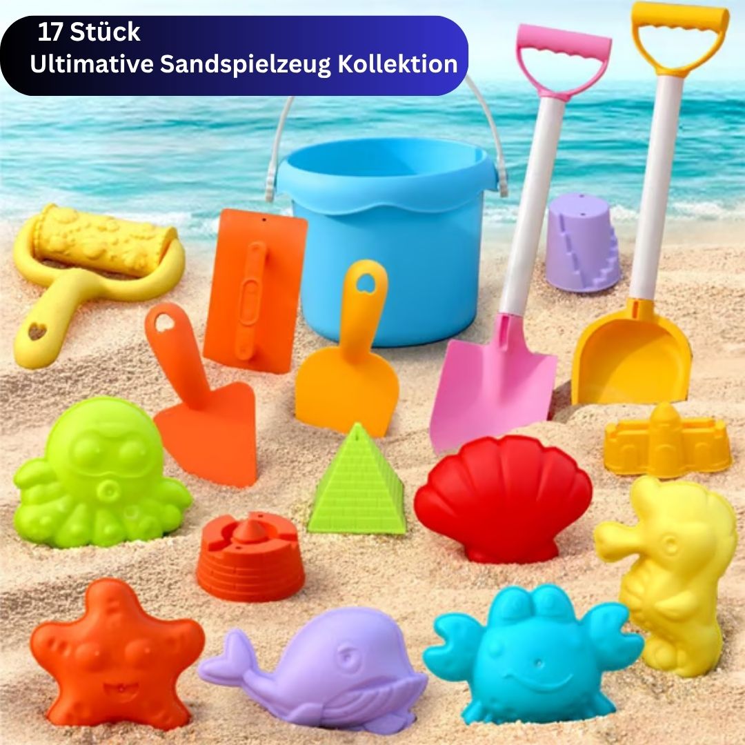 SandSpaß Deluxe - Sandspielset für kleine Baumeister