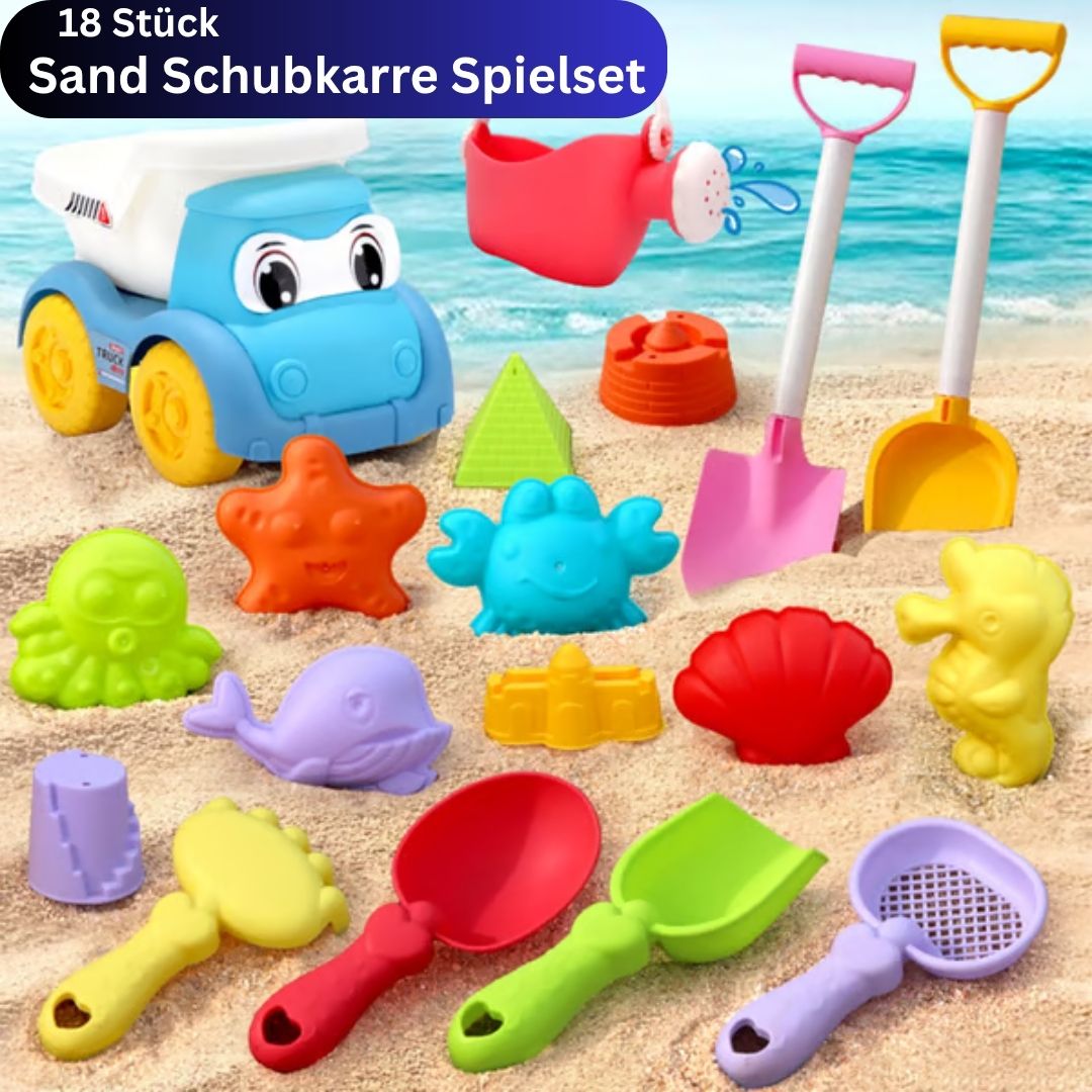 SandSpaß Deluxe - Sandspielset für kleine Baumeister