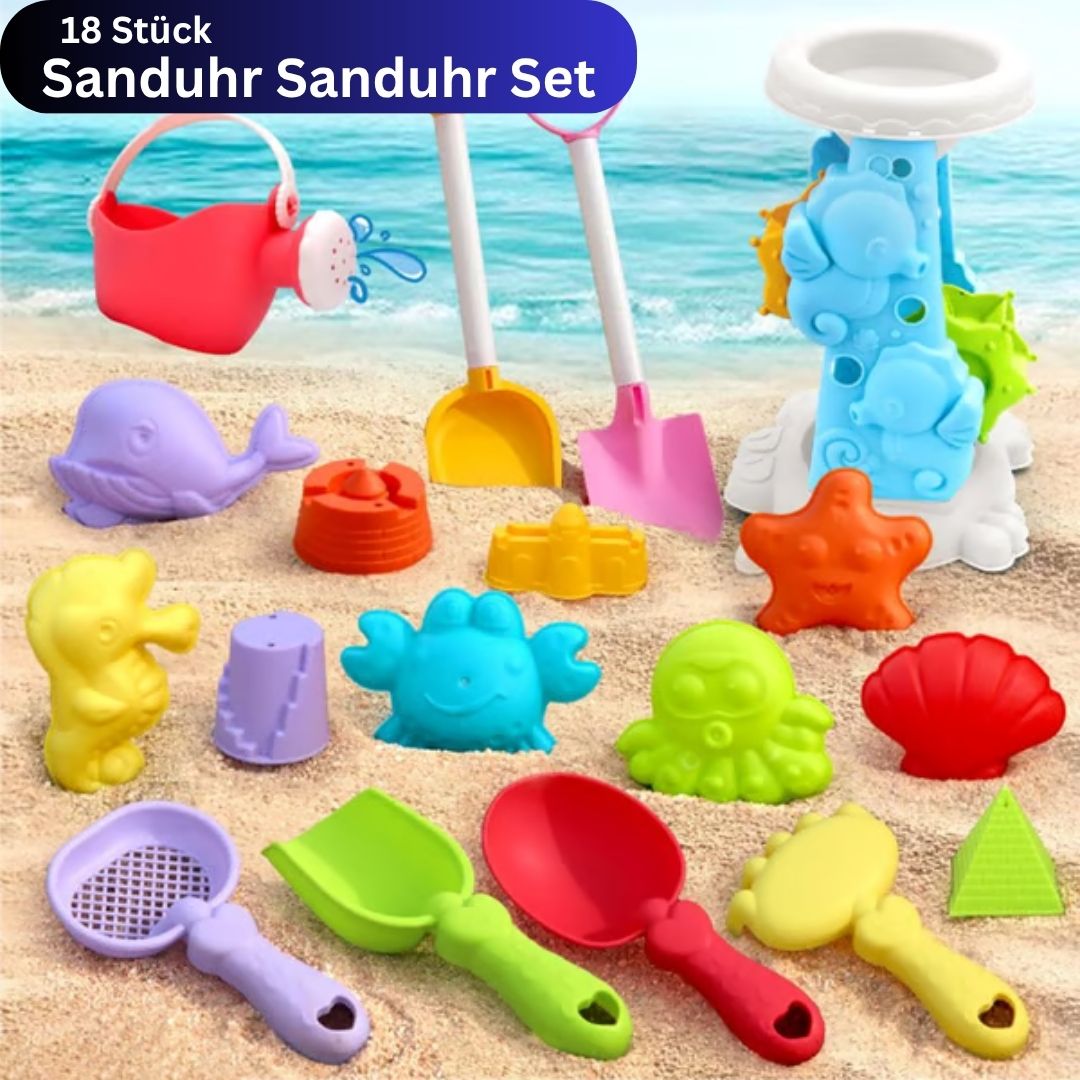 SandSpaß Deluxe - Sandspielset für kleine Baumeister