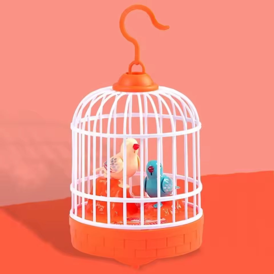 PlauderVogel – Sprechender Vogel im Spielkäfig für Kinder