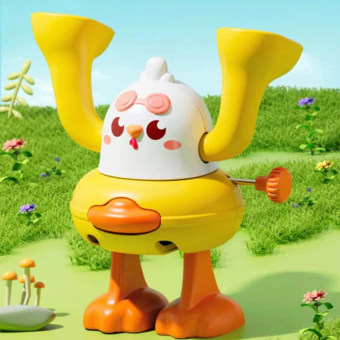 Aufziehbare Purzelbaum Ente