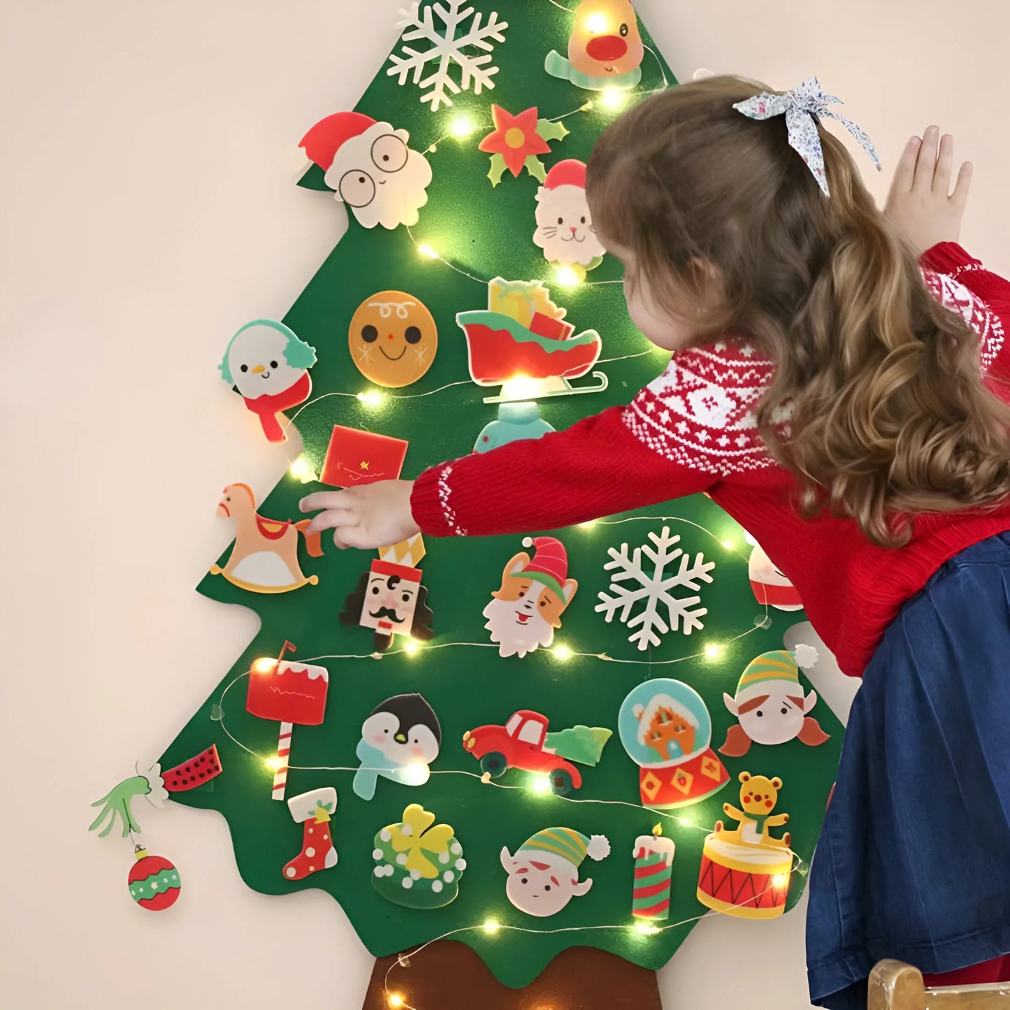 Montessori Filz Weihnachtsbaum
