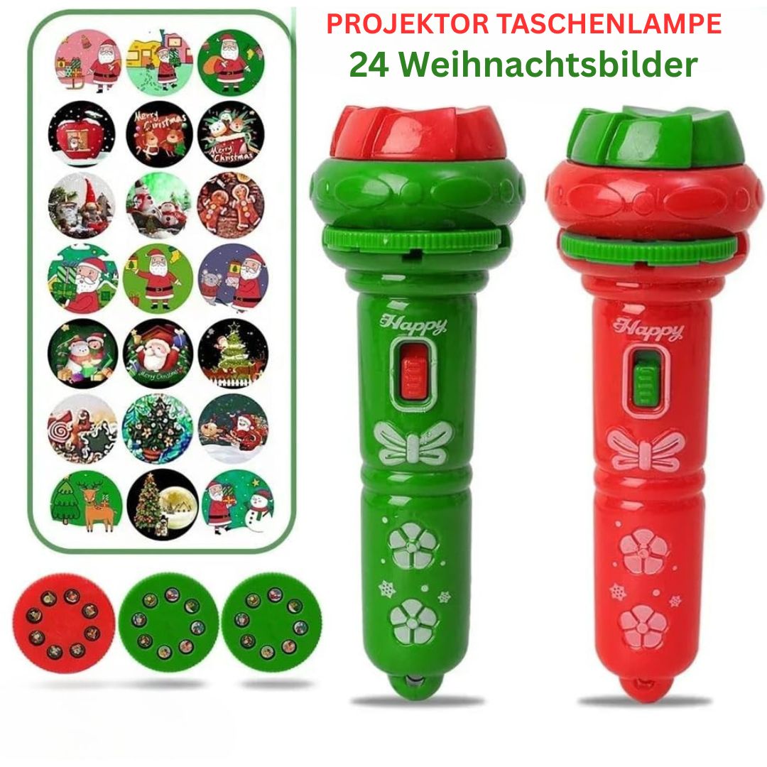 XmasLight – Projektions-Taschenlampe mit 24 Motiven