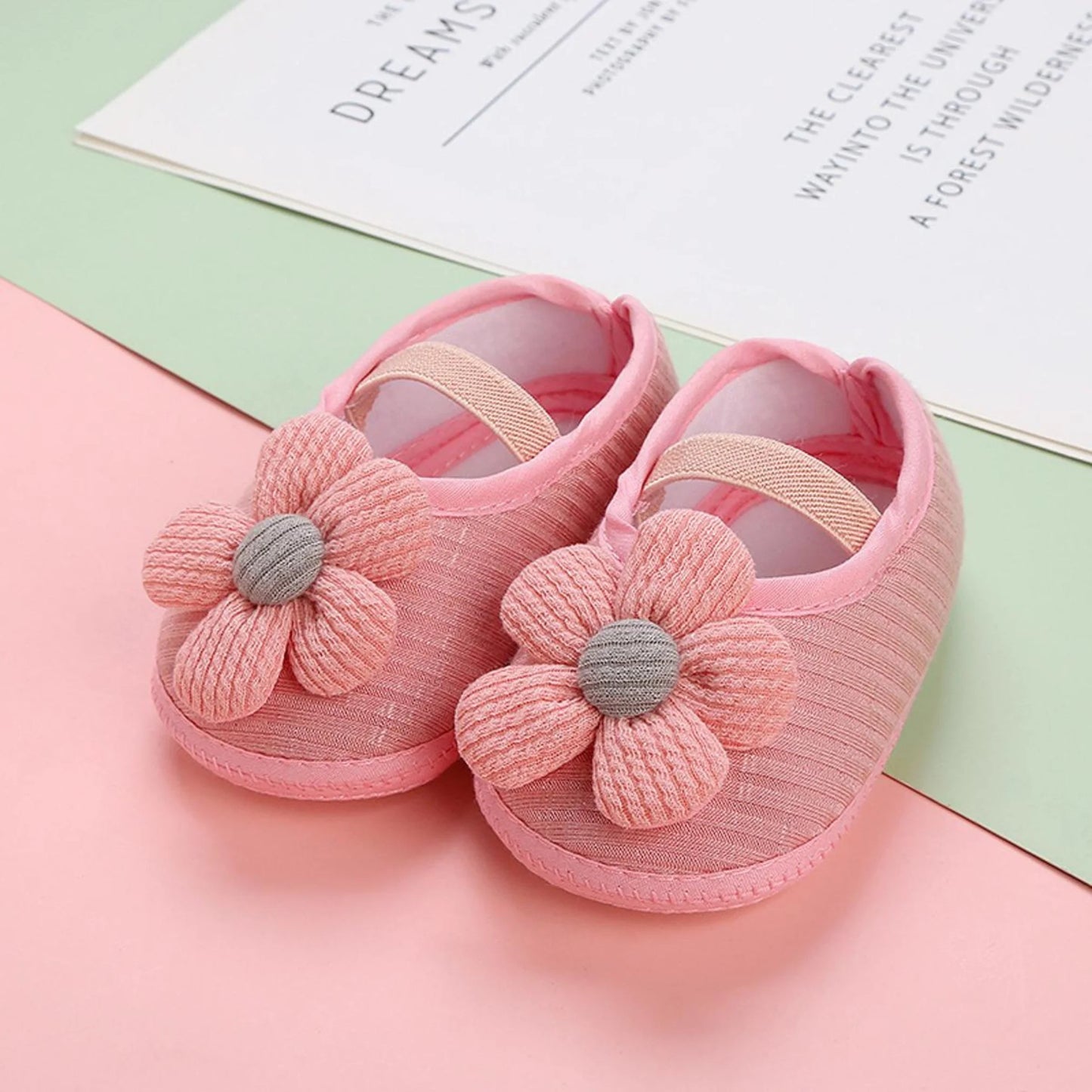 Baby Stoffschuhe mit Schleife