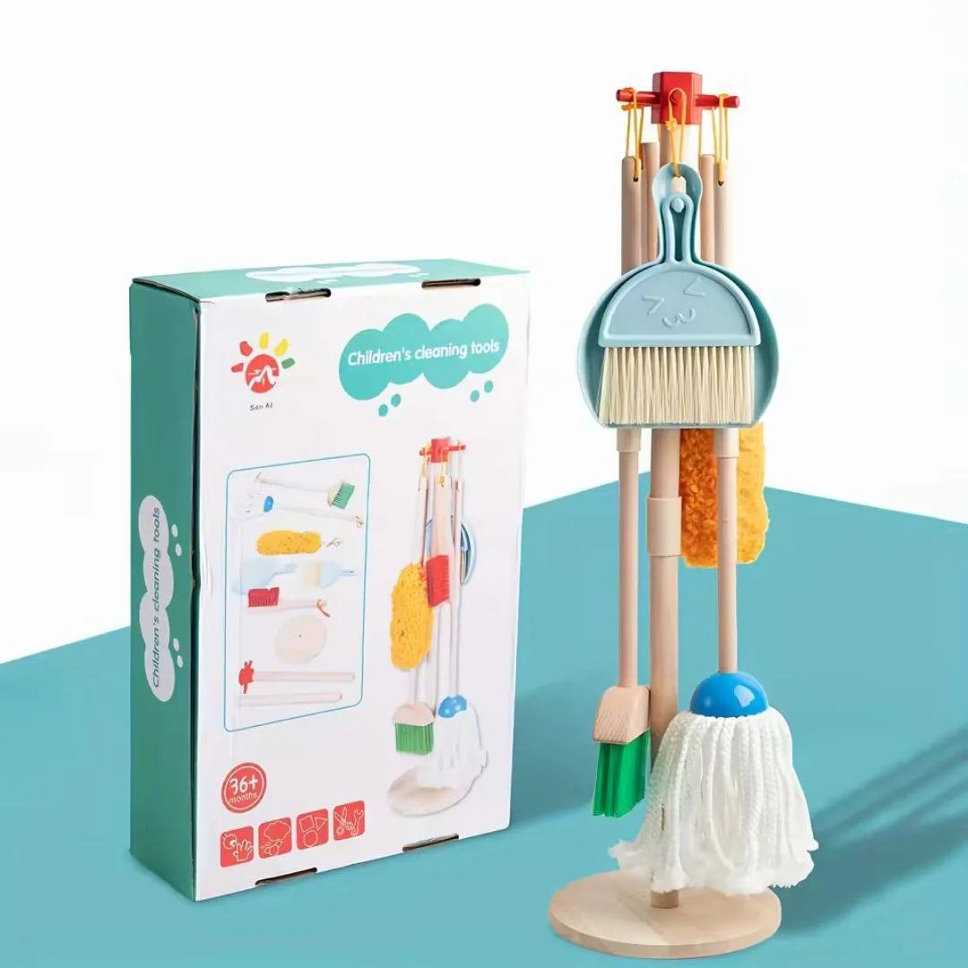 Montessori Putzset aus Holz