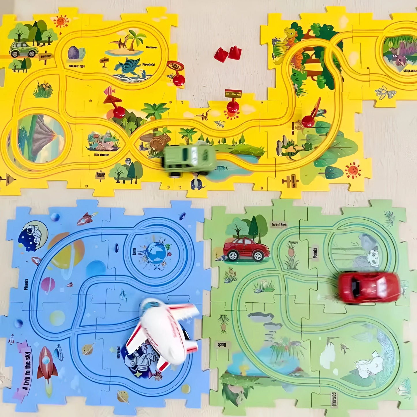 PuzzleRace - Rennbahn für Kinder