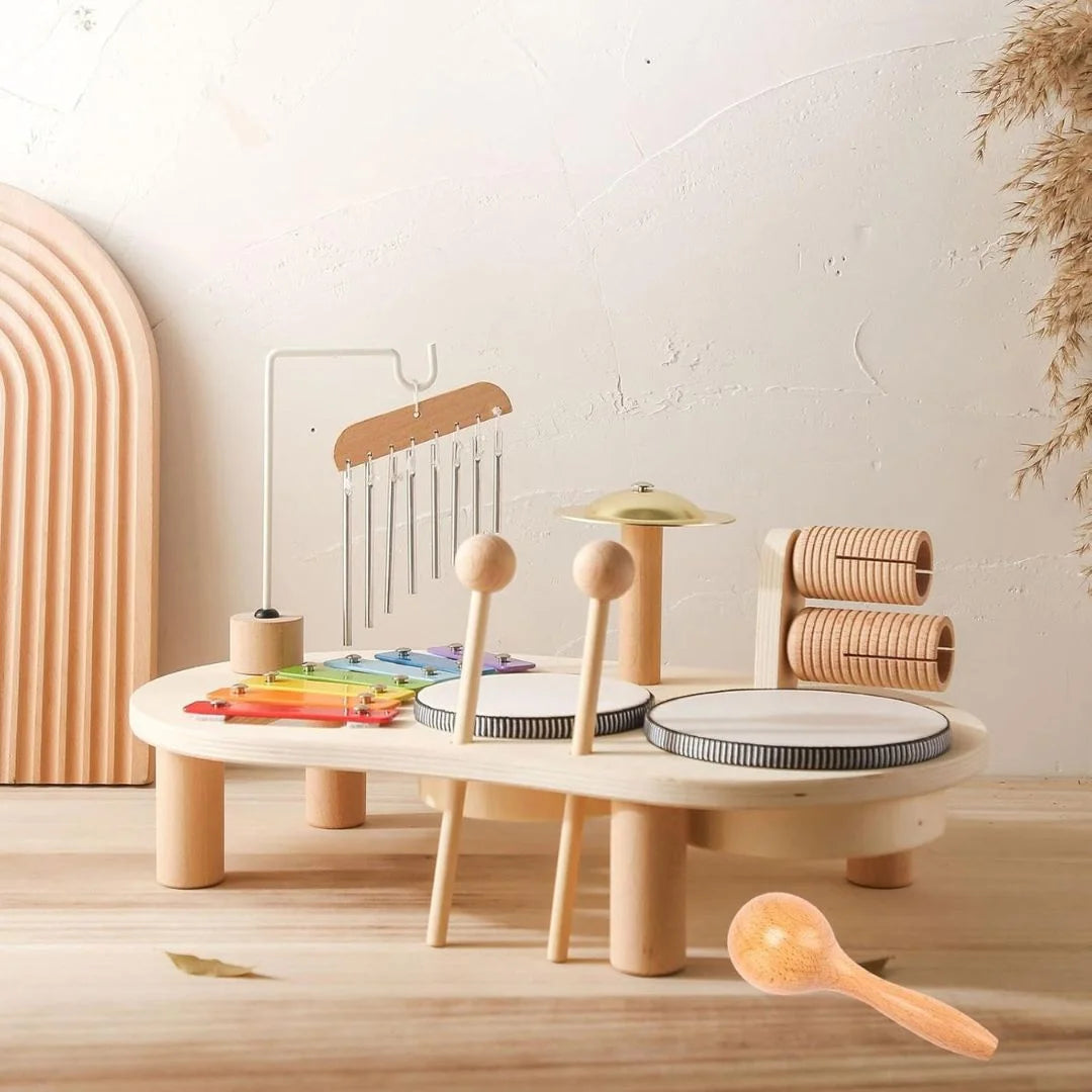 Montessori Schlagzeug aus Holz