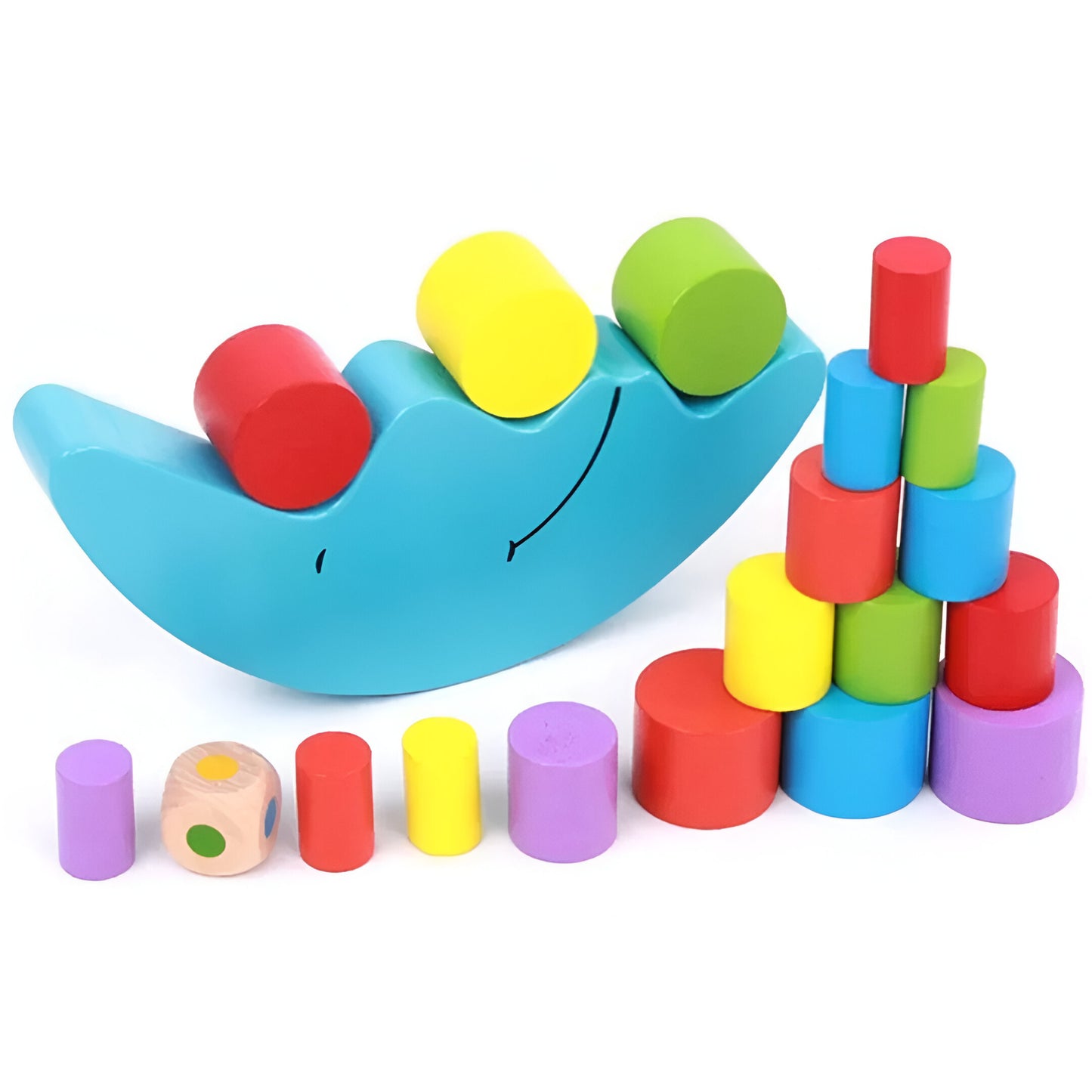 Buntes Farb-Stapel-Spielzeug