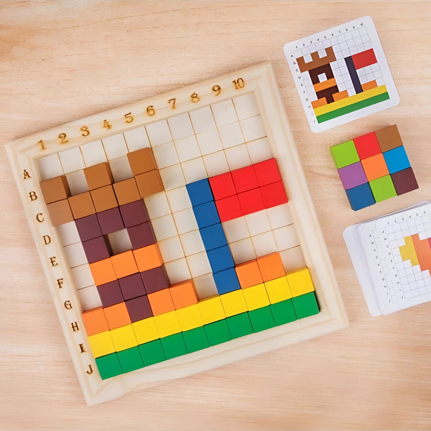 Montessori Holz Farben Spiel