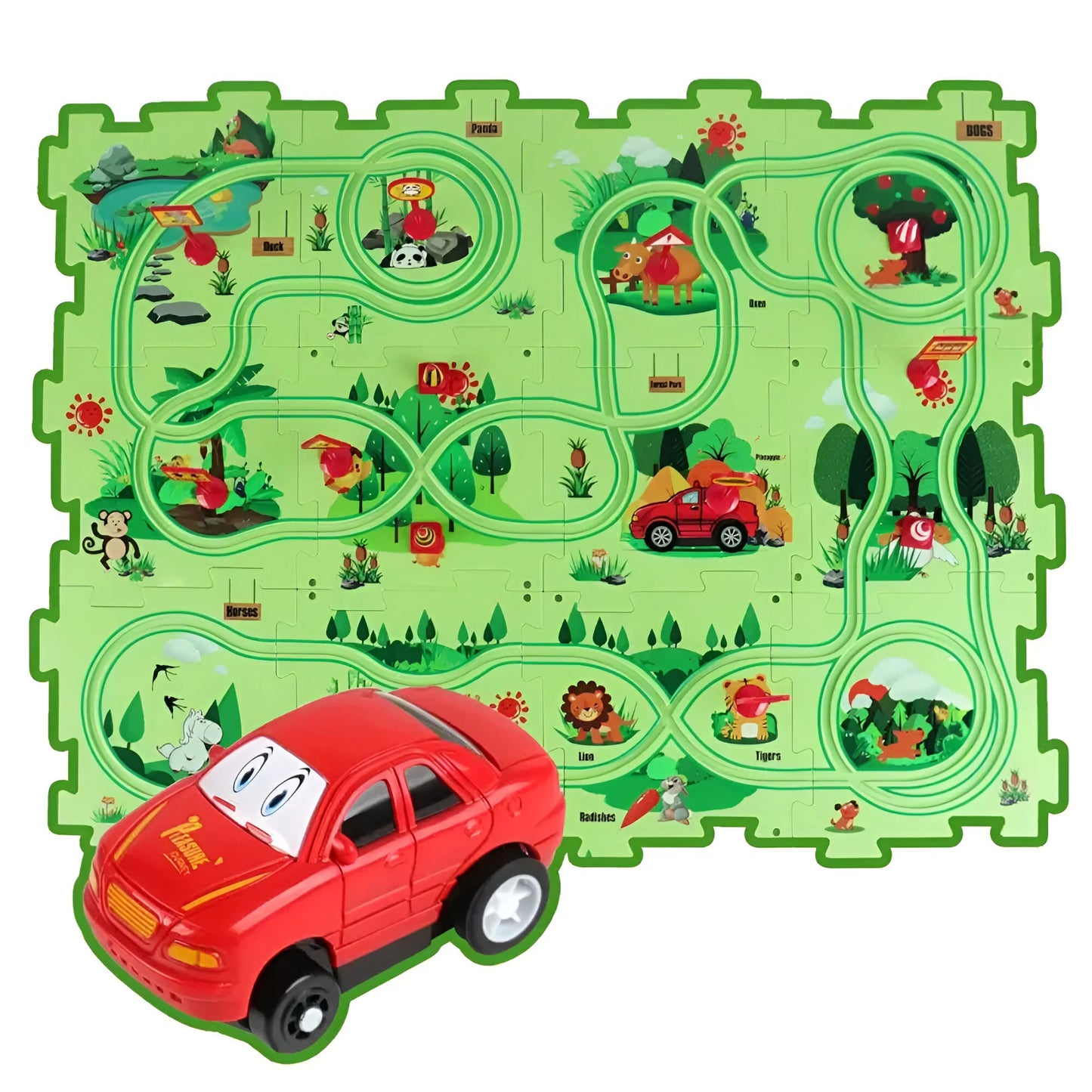 PuzzleRace - Rennbahn für Kinder