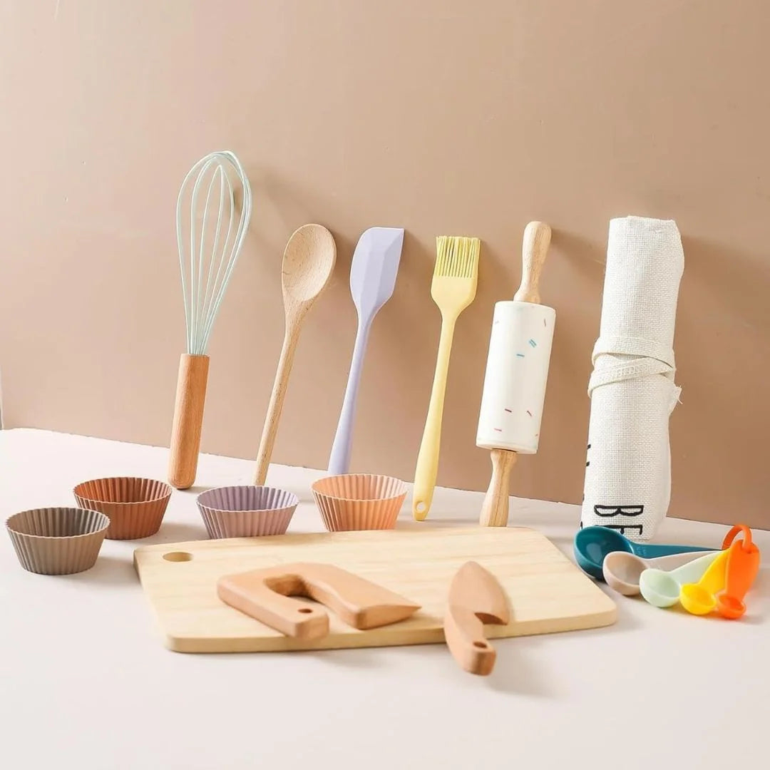 Montessori Holz Kochset