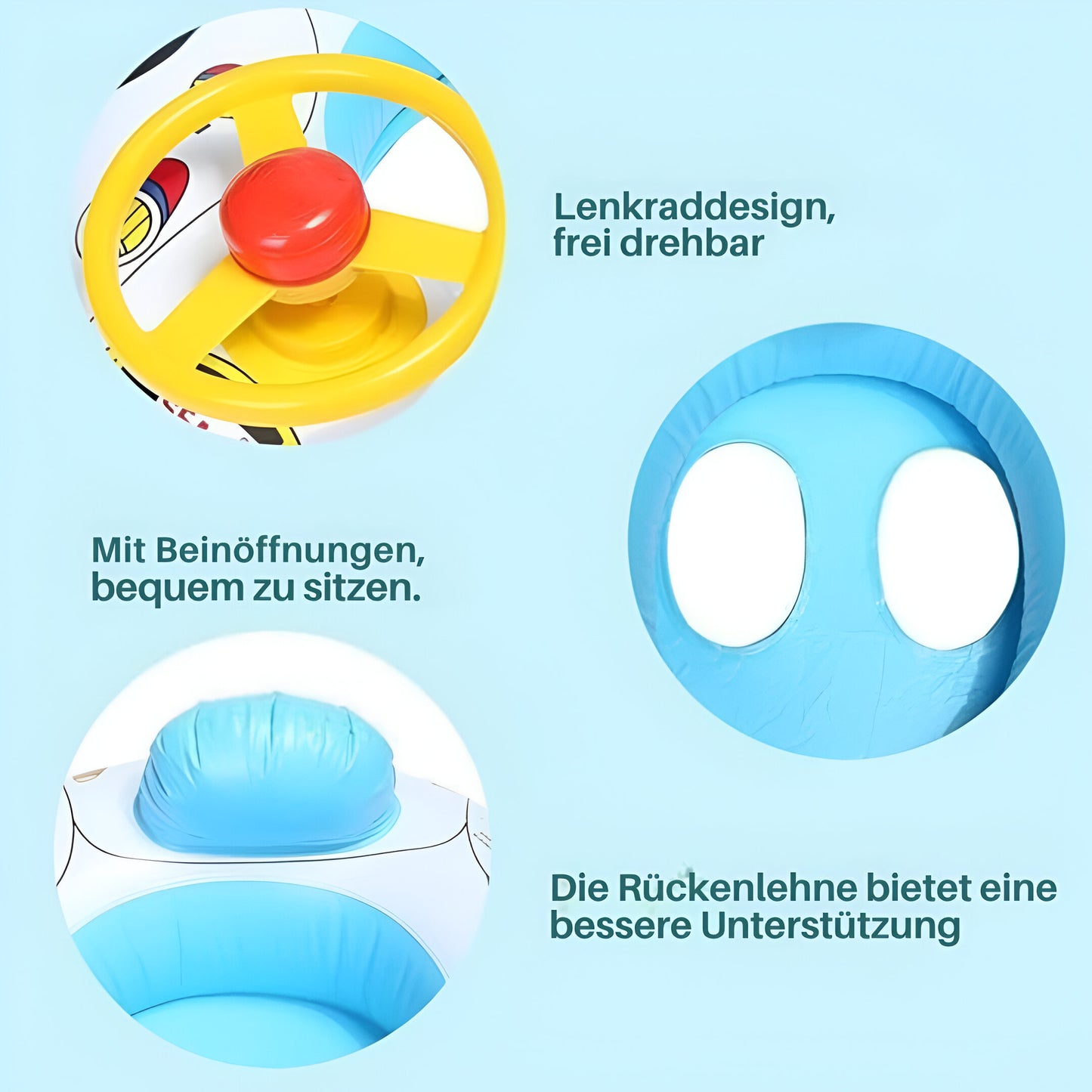 Baby Schwimmring mit Lenkrad