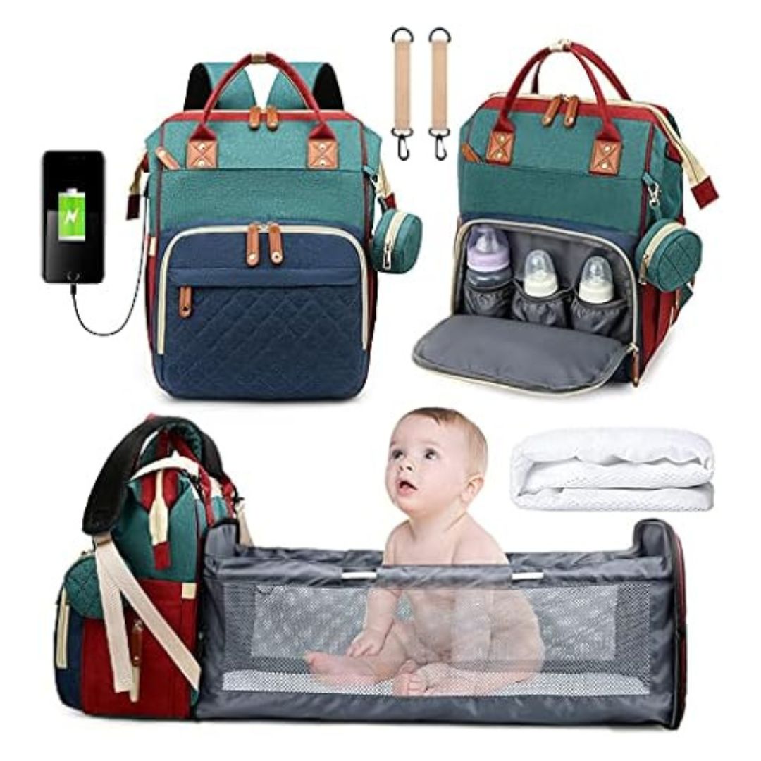 2-in-1 Baby Wickelrucksack