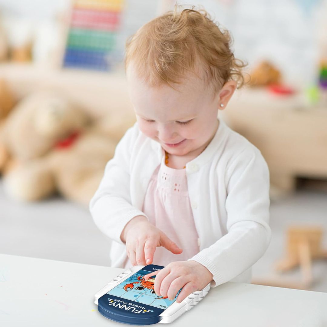 Tierisches Drehpuzzle für Kinder