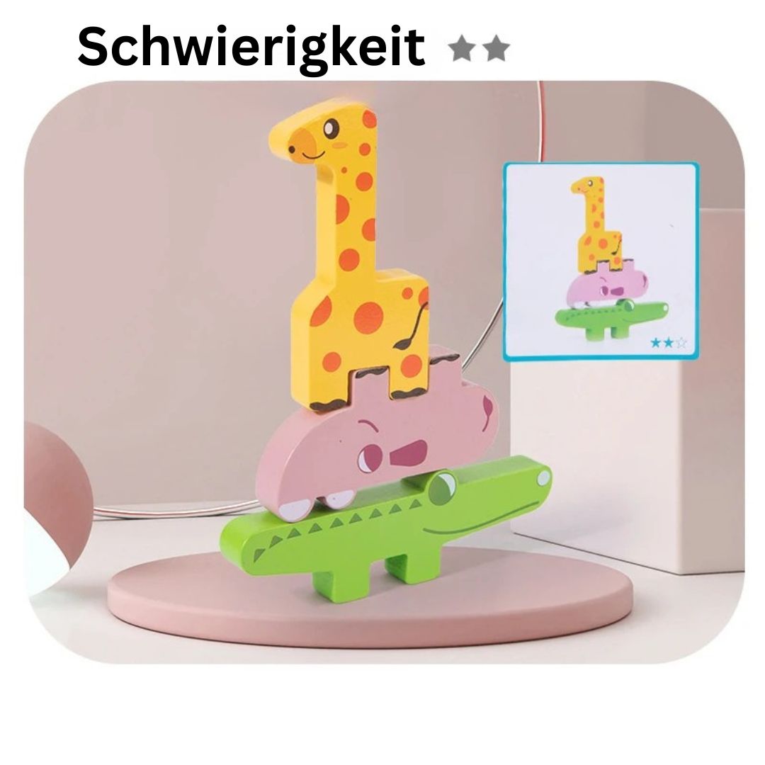TierBalance – Stapelspiel mit wackeligen Tieren
