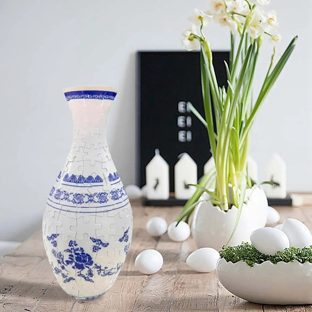 3D Puzzle Vase für echte Blumen