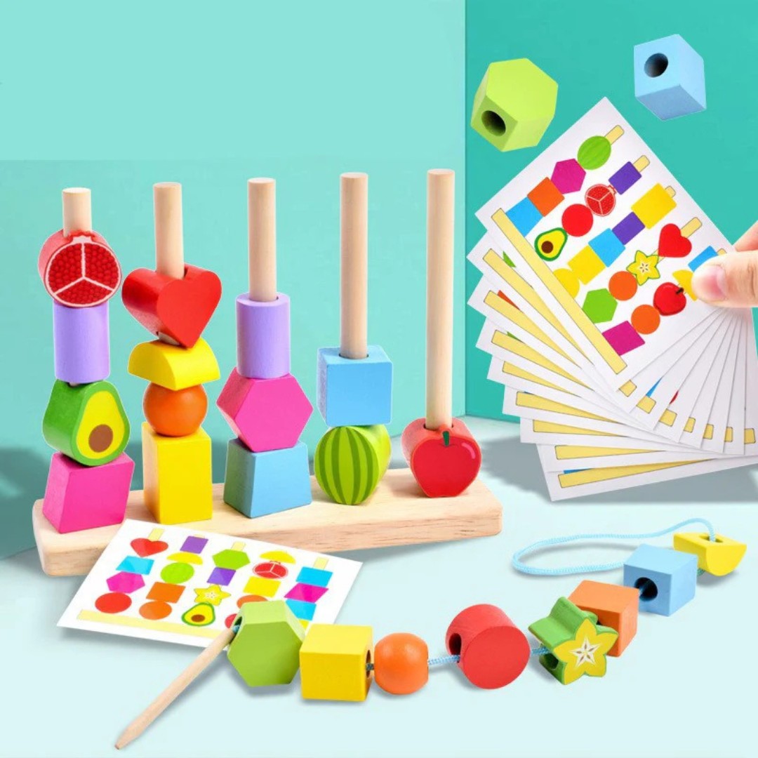 Montessori Stapelspielzeug aus Holz