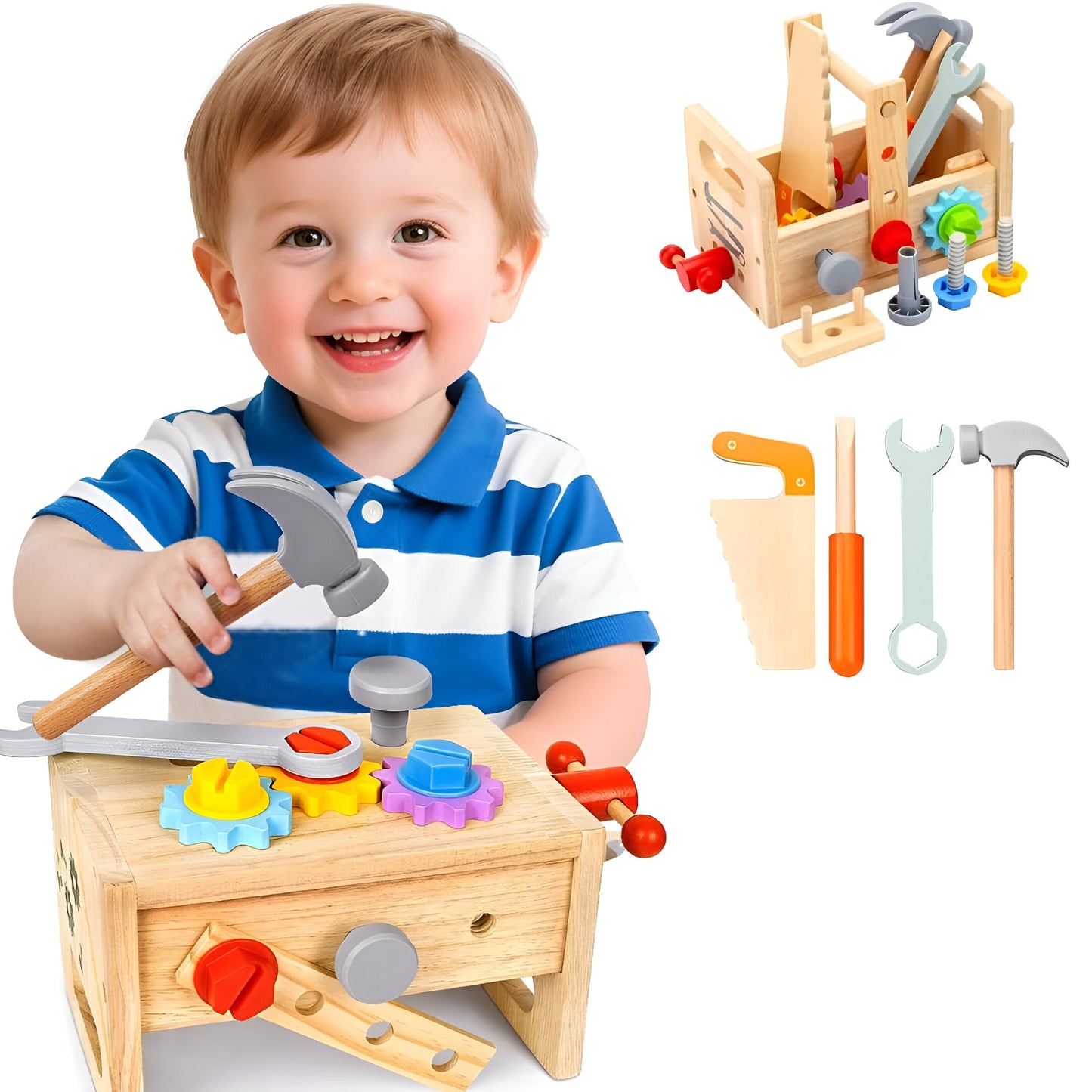 Tischler-Werkzeugset für kleine Baumeister