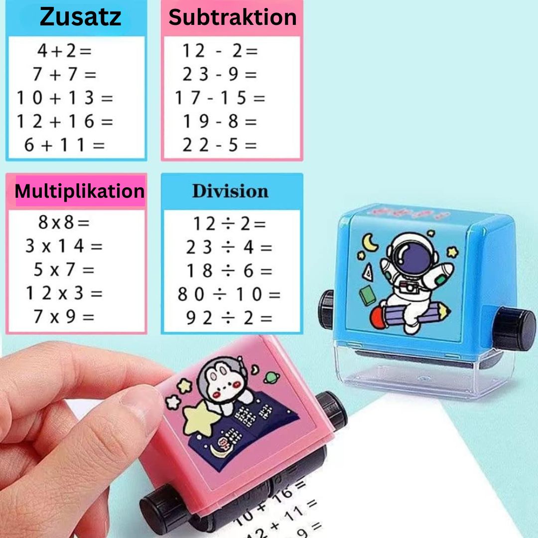 RechenRoller – Mathe-Stempel zum spielerischen Lernen