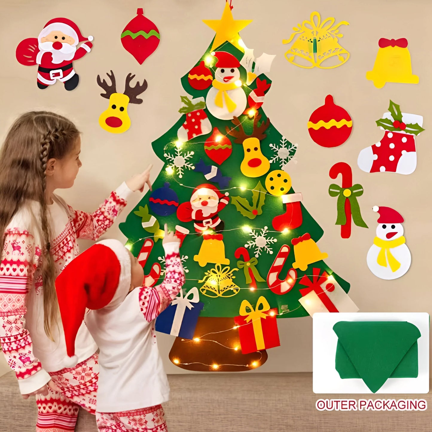 Montessori Filz Weihnachtsbaum