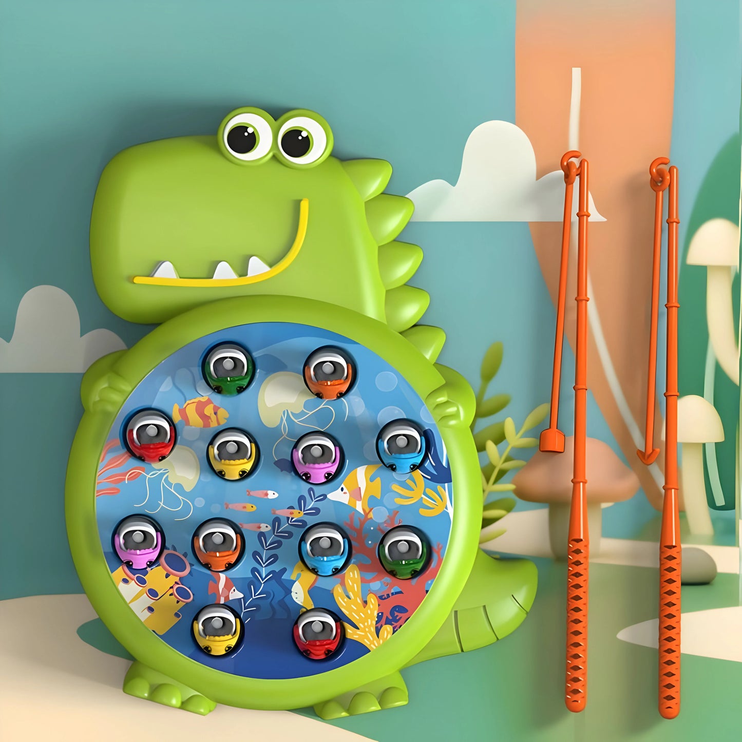 DinoCatch - Montessori Spiel für kleine Angler