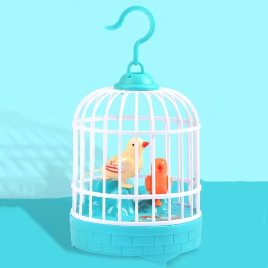 PlauderVogel – Sprechender Vogel im Spielkäfig für Kinder