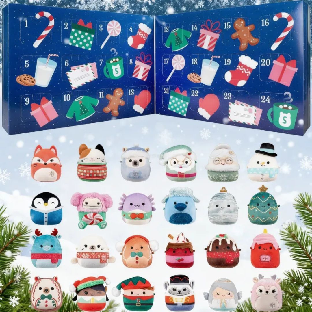 KuschelWunder – Adventskalender mit 24 süßen Plüschfiguren