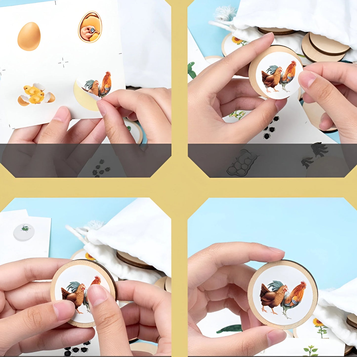 Naturzyklus – Pädagogisches Puzzle