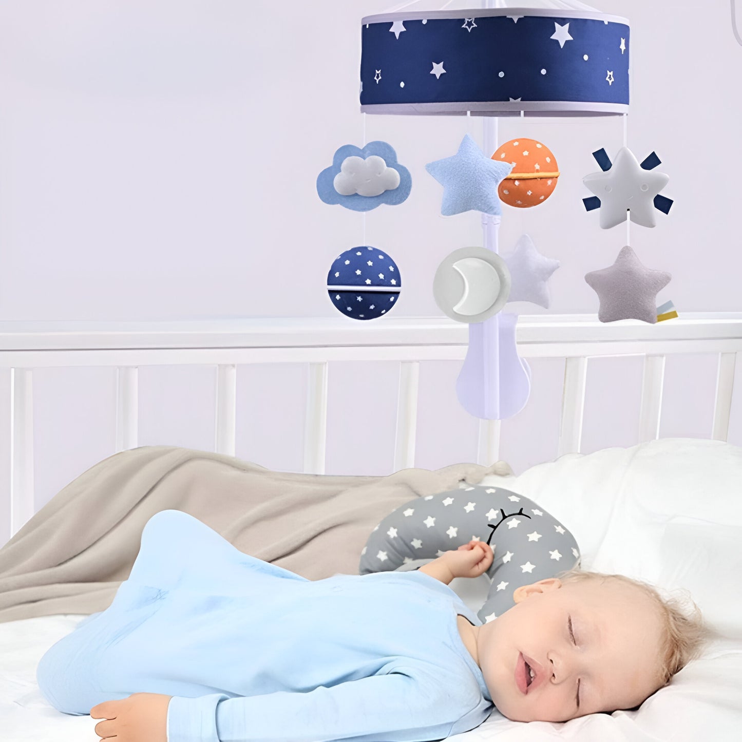 SternenKlang – Musik-Mobile mit Spieluhr fürs Babybett