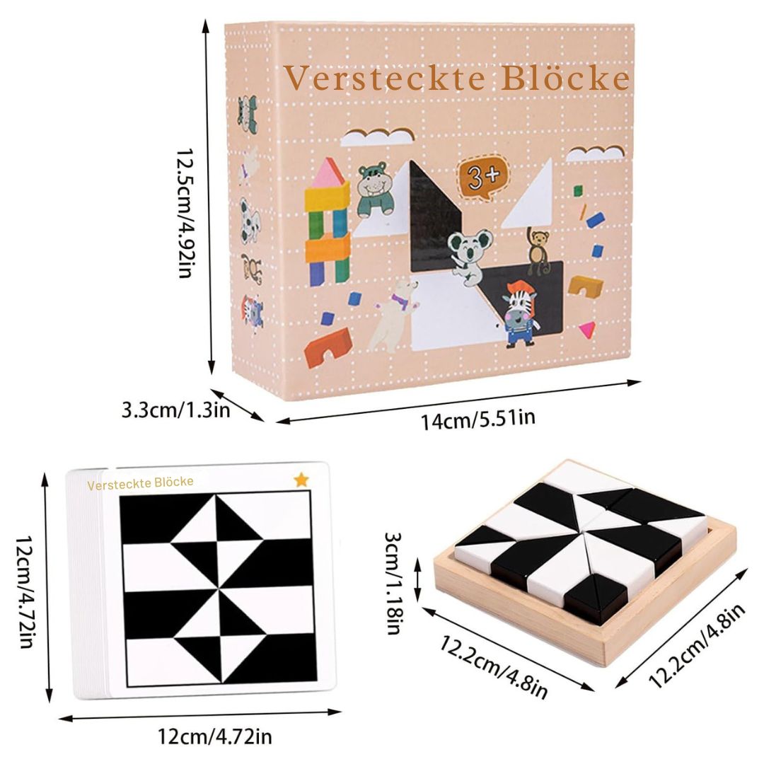 Zweifarbiges Logikblock Spiel