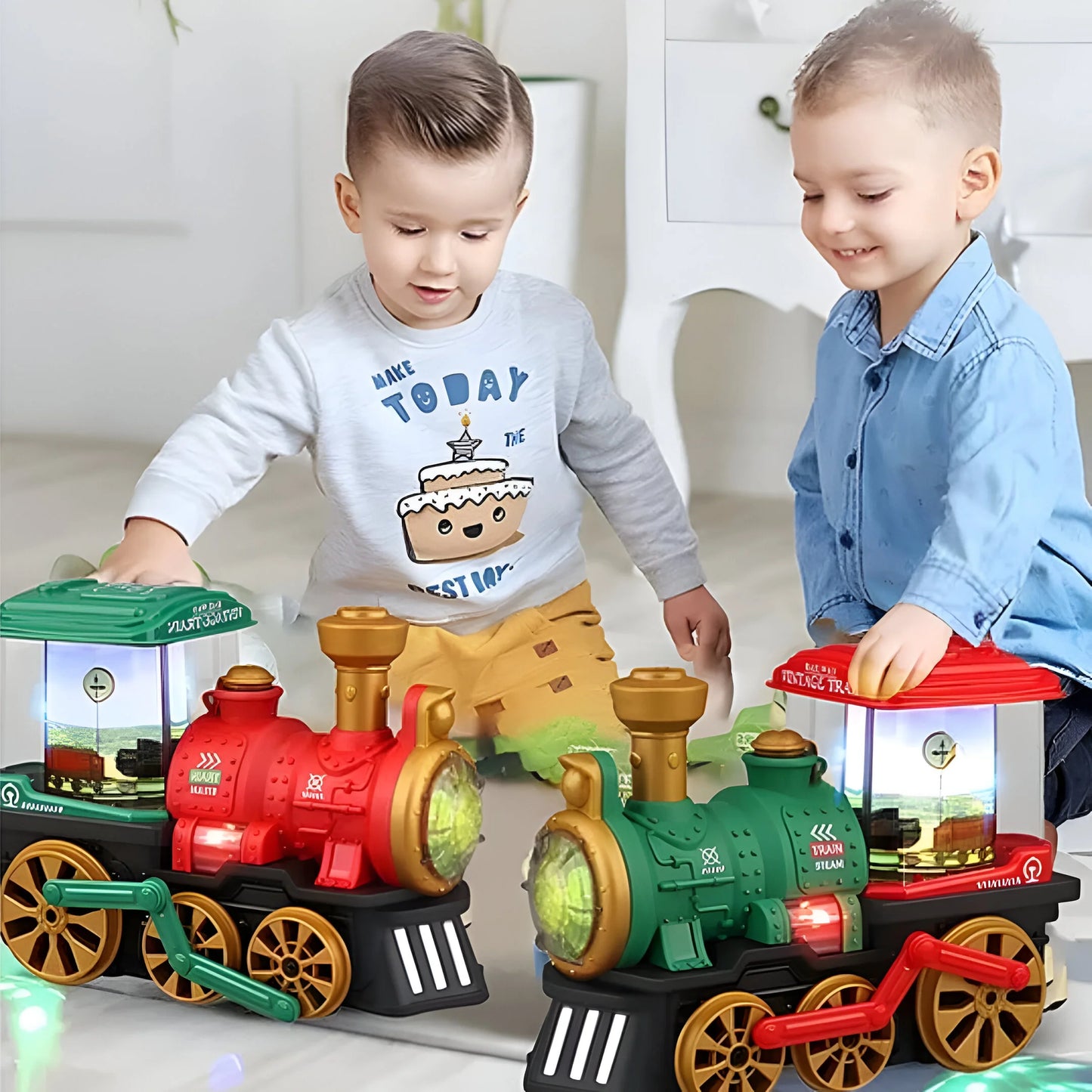 Dampflokomotive mit Echtem Dampf