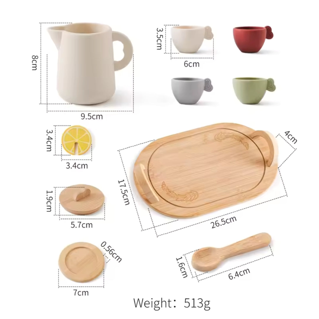 TeeTraum – Teeservice aus Holz & Silikon