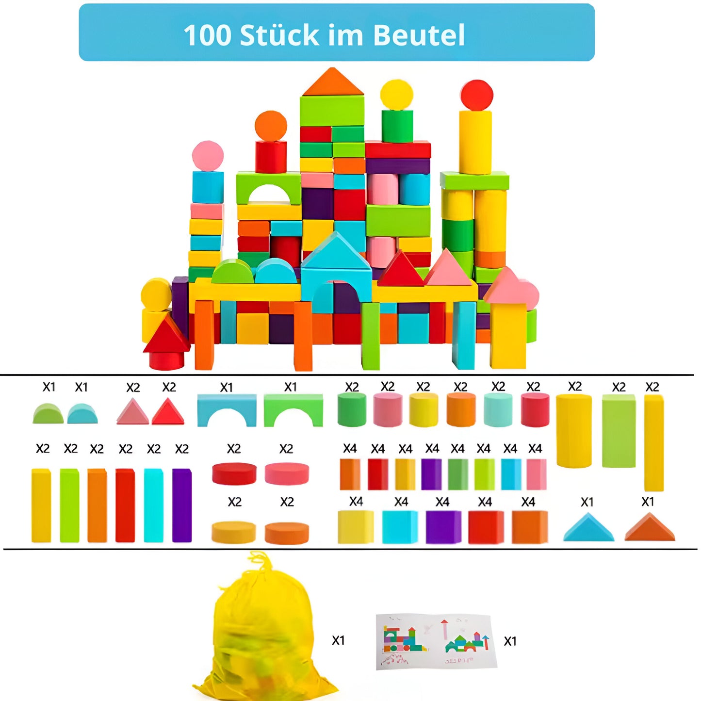 CityBlox - Montessori Farb-Bausteine