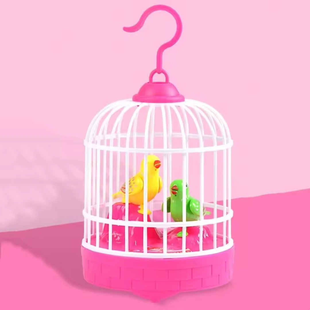 PlauderVogel – Sprechender Vogel im Spielkäfig für Kinder