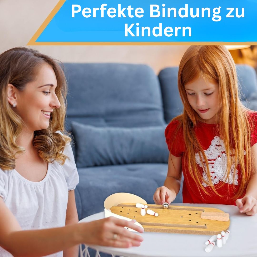 KegelSpaß – Mini-Bowling aus Holz für Kinder