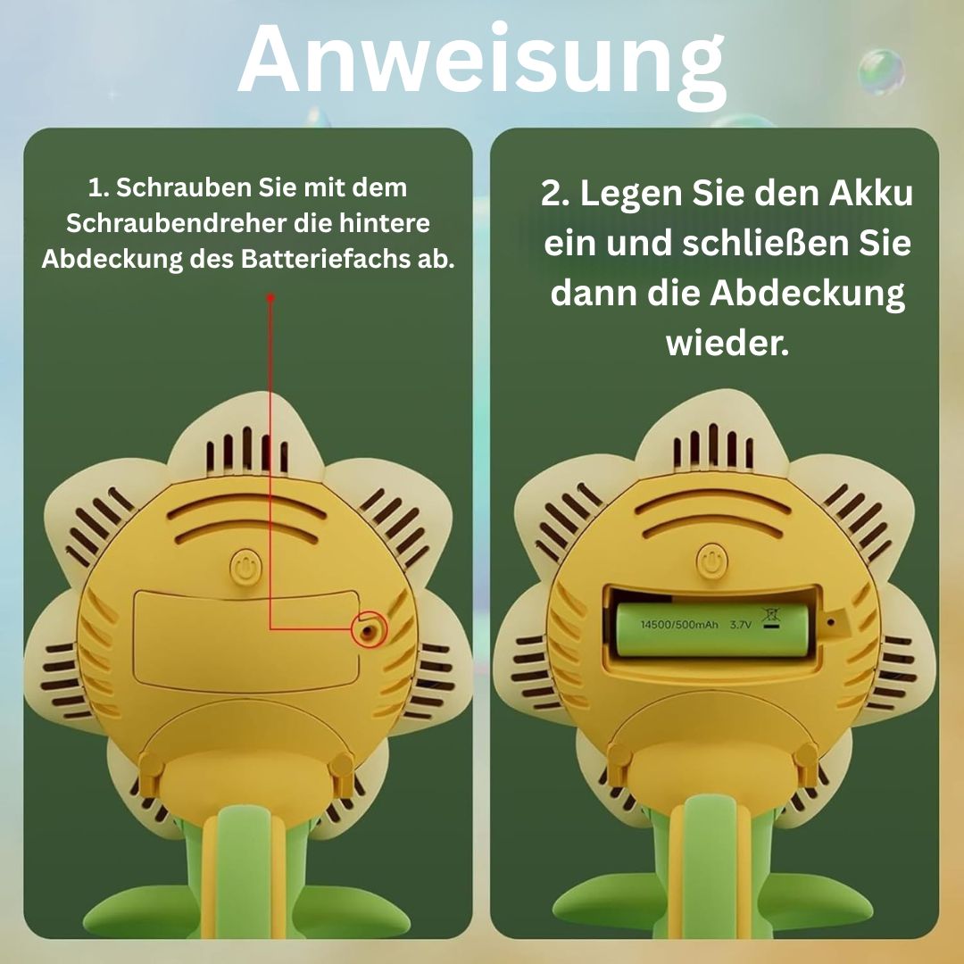 Magische Seifenblasen Blume