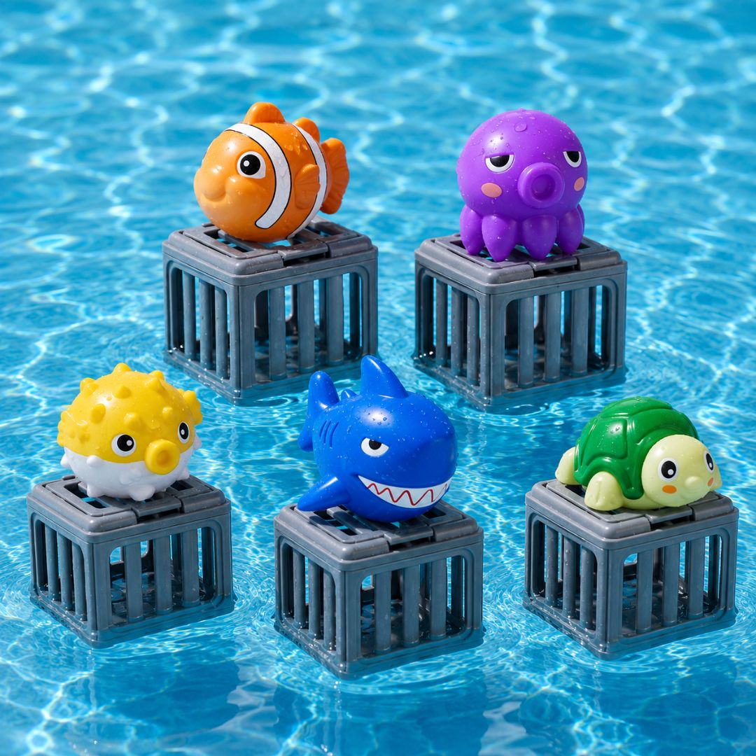 Schwimmende Taucher-Tiere