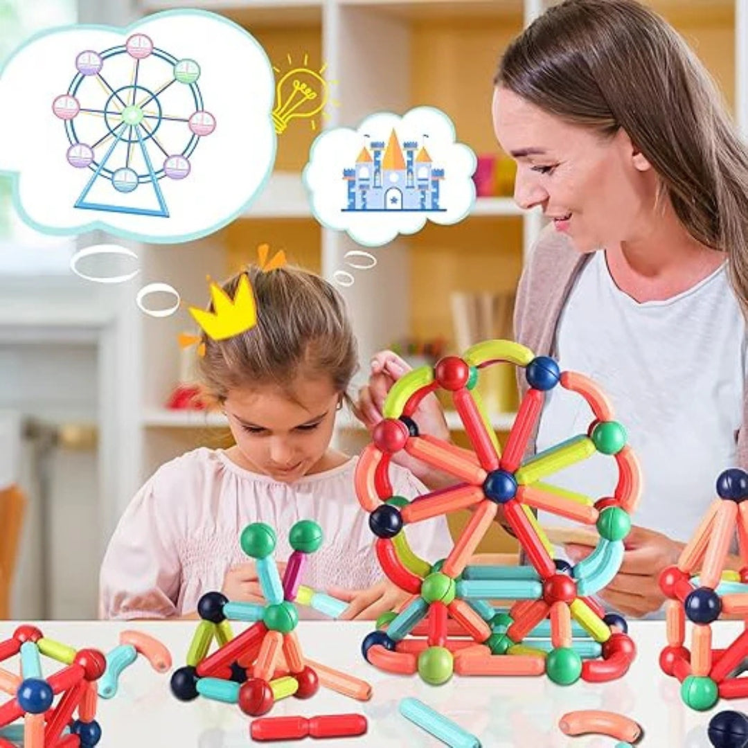 Magnetbausteie für kleine Baumeister