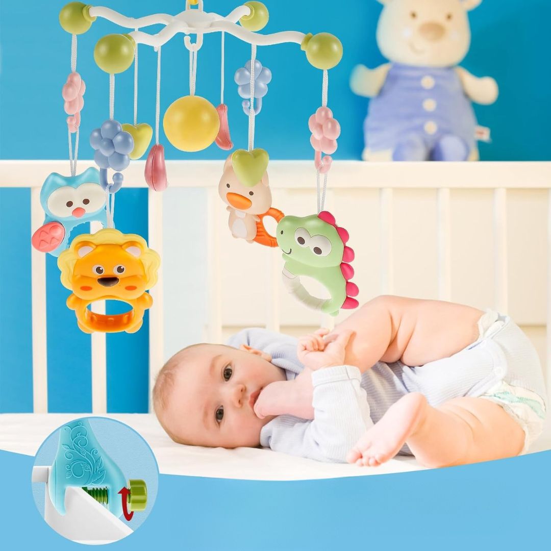 TraumMobil – Rasselspielzeug für die Babykrippe