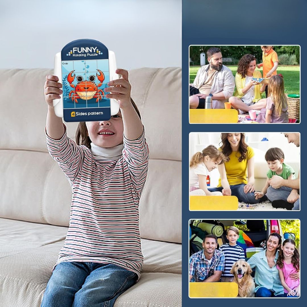 Tierisches Drehpuzzle für Kinder